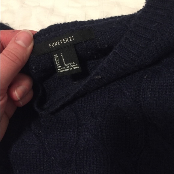 Navy knit sweater - Picture 3 of 3